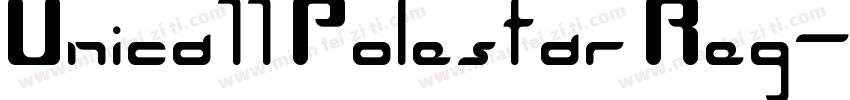 Unica77 Polestar Reg字体转换